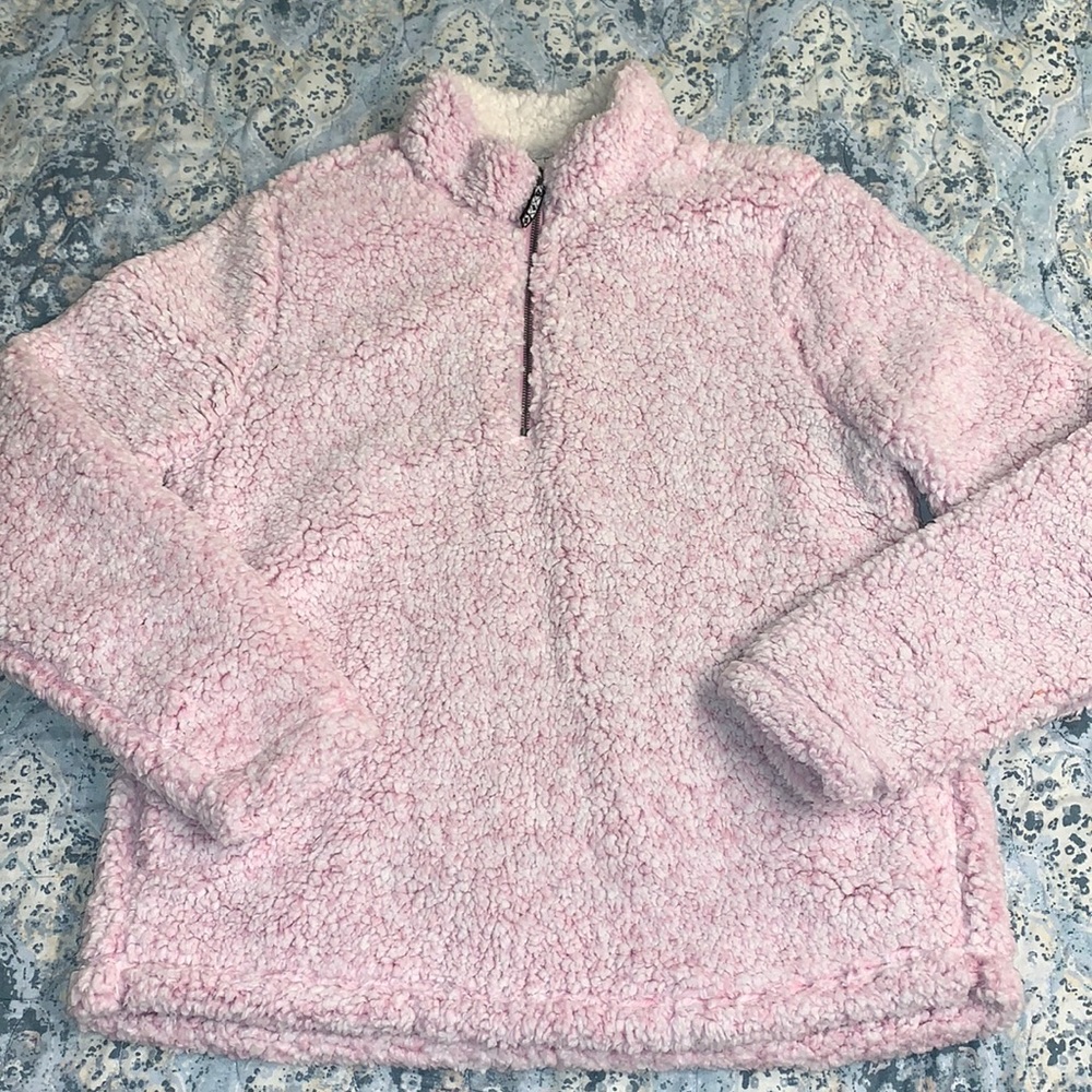 Sherpa half zip sweatshirt